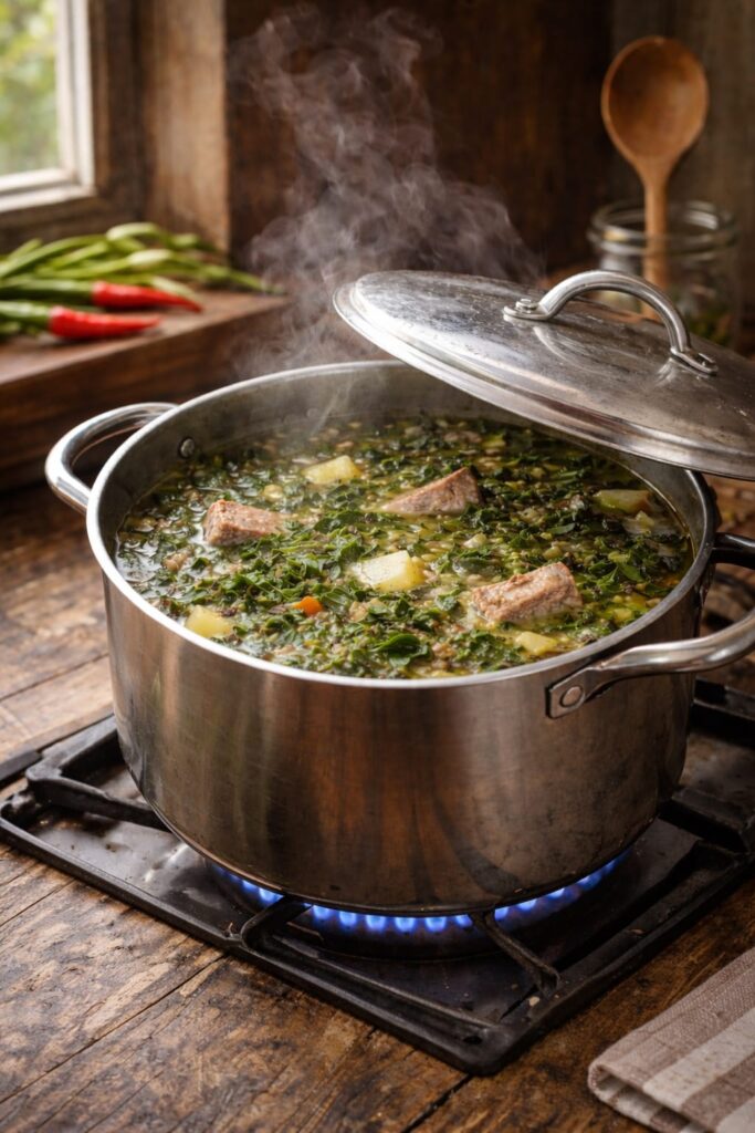 Борщ зелений зі шпинатом і щавлем Борщ зелений зі шпинатом і щавлем