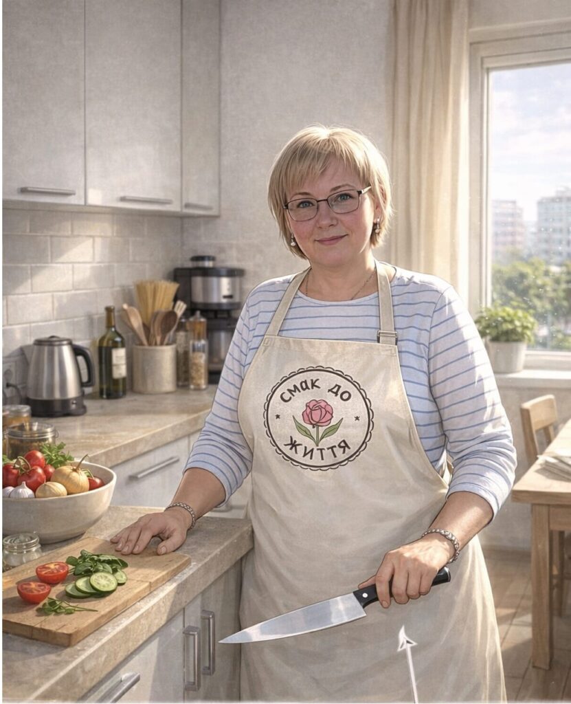 Я — Маргарита Тарасова.
Я з тих, хто любить готувати і робить це з задоволенням.