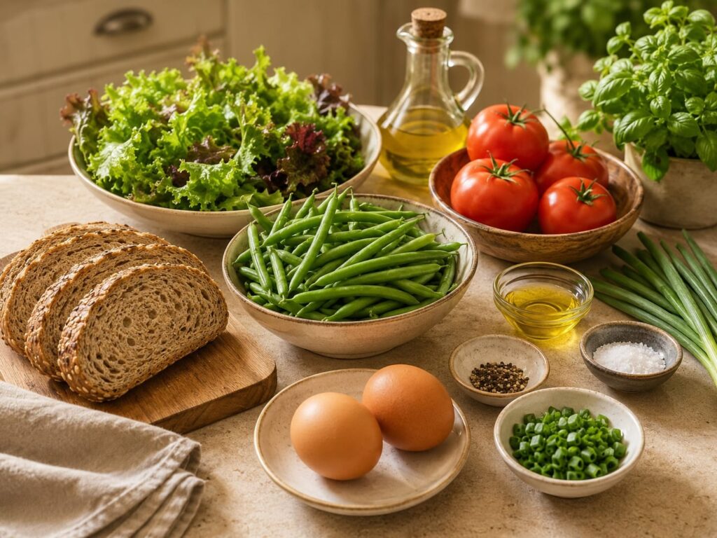 🍳 Скрембл со стручковой фасолью — мой летний завтрак 14 Ингредиенты для скрембла со стручковой фасолью